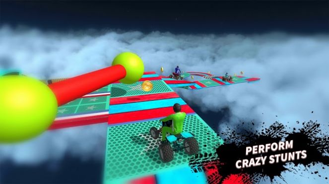 ATV四轮驱动摩托车特技驾驶模拟器3D1