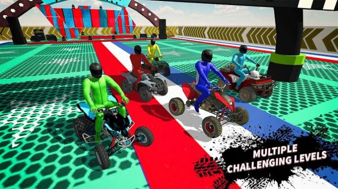 ATV四轮驱动摩托车特技驾驶模拟器3D2