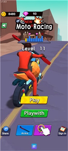 摩托车旋转赛车