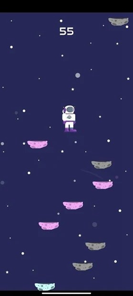 宇航员太空向上跳 宇航员太空向上跳