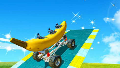 香蕉船赛车跑酷游戏0