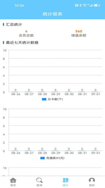 会员卡记账