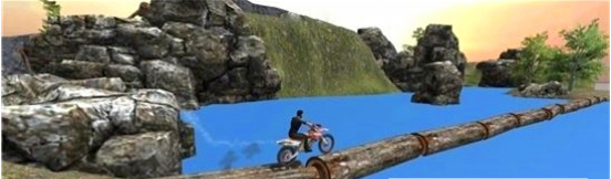 摩托车斜坡疯狂特技0