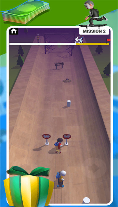 翻转滑板长板冲刺0