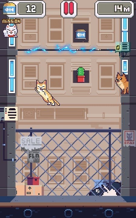 像素猫咪跳跃4