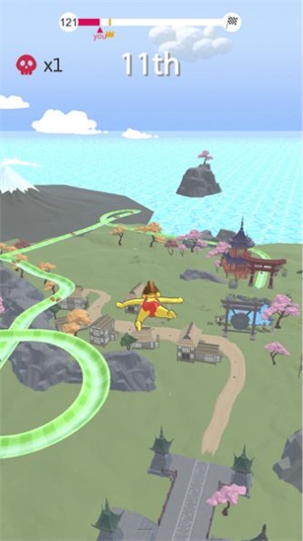 游乐园3d水上比赛2