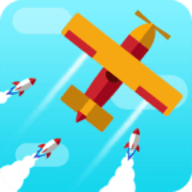 躲避导弹的飞机