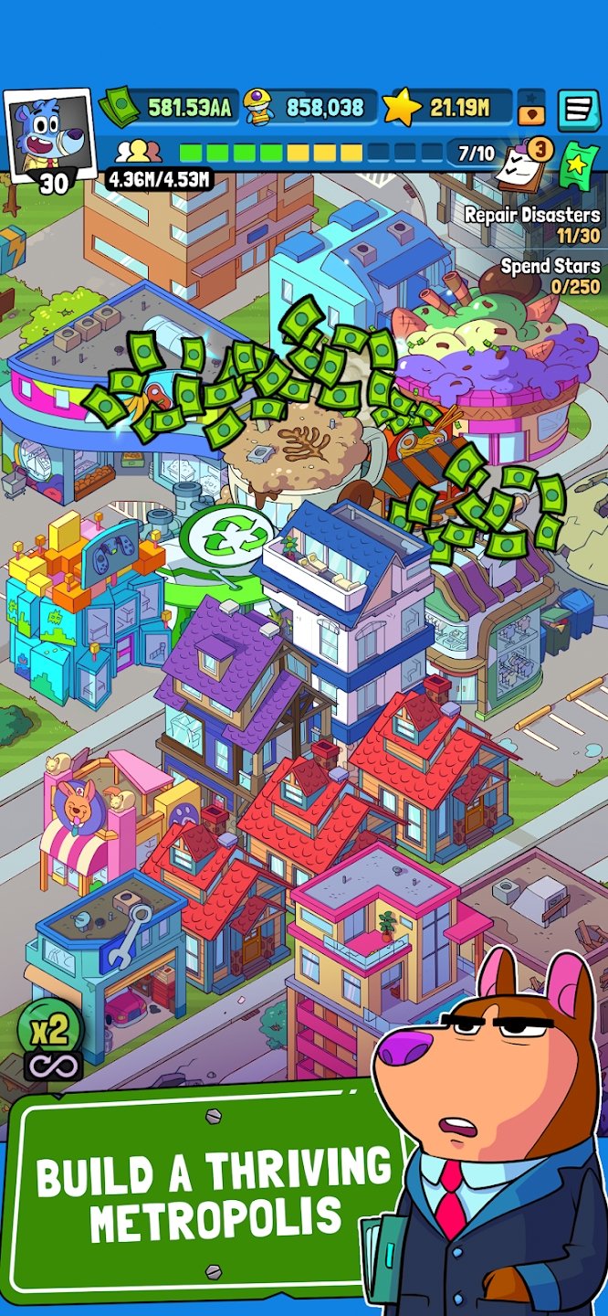 灾难小镇免广告无限金币版0