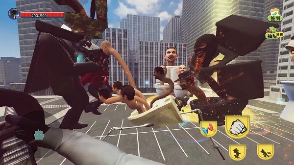 马桶人大战监控人1