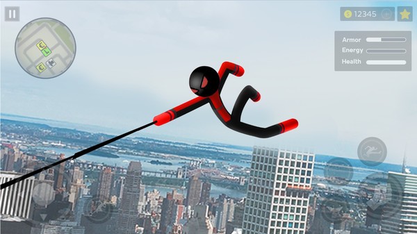 绳索火柴人城市英雄2