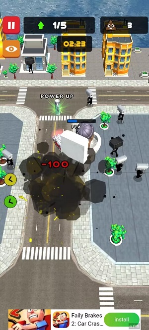 狂暴马桶人怪物粉碎模拟器