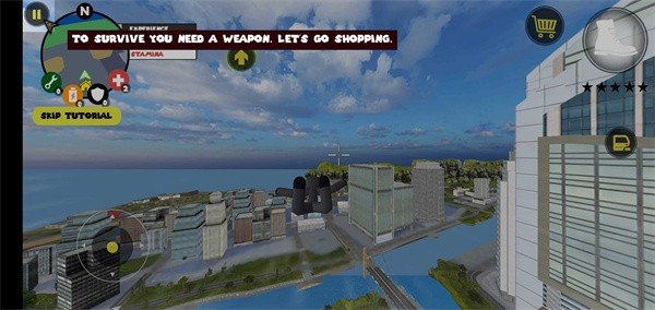 火柴人绳索英雄黑衣人无限金币版2