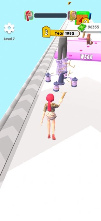 边穿边跑