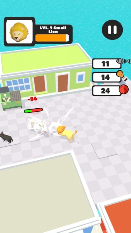 空闲街头猫咪战斗0