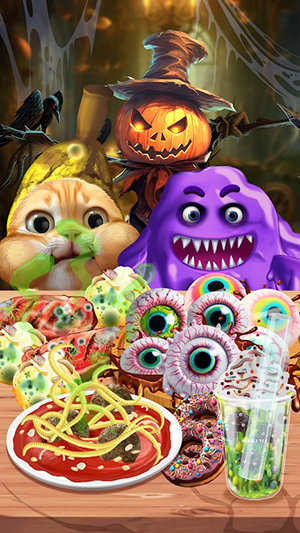 万圣节ASMR烹饪0