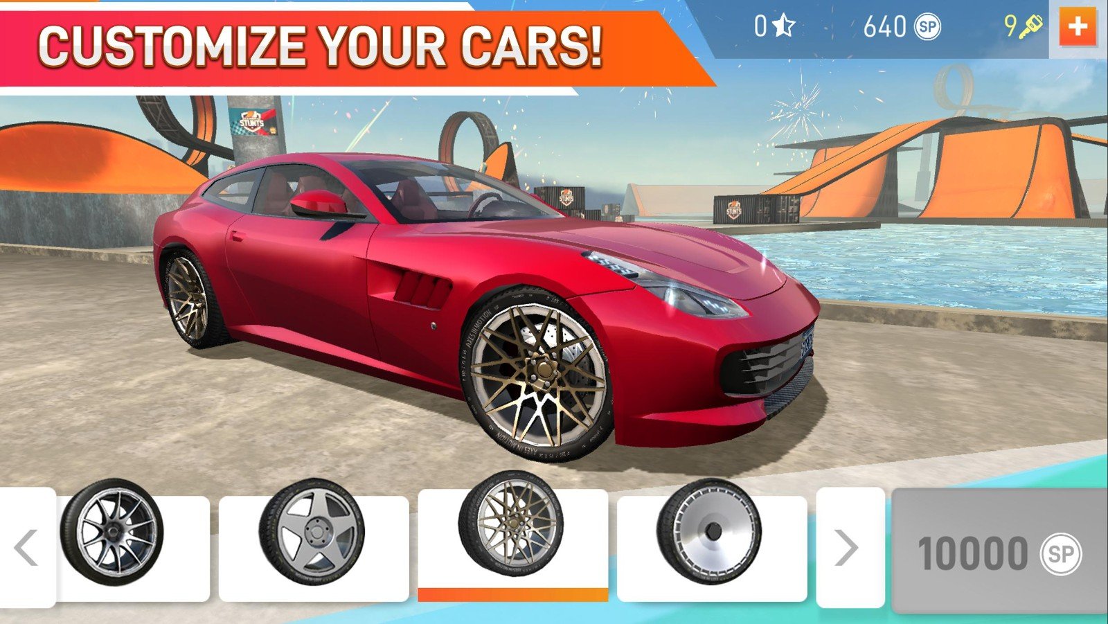 汽车特技比赛超级坡道无限金币版0