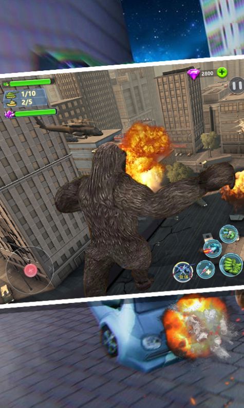 金刚VS怪兽破坏城市1