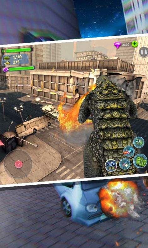 金刚VS怪兽破坏城市