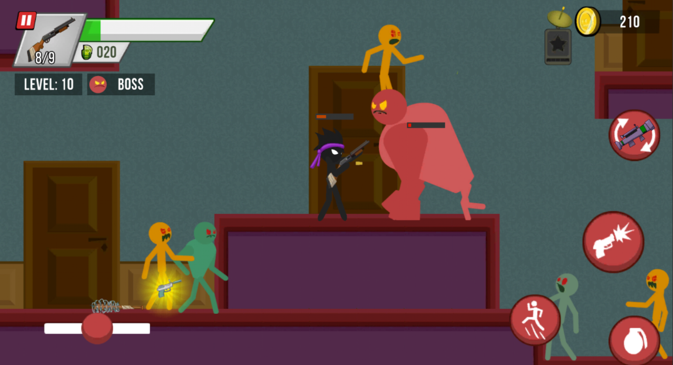 火柴人僵尸射击3