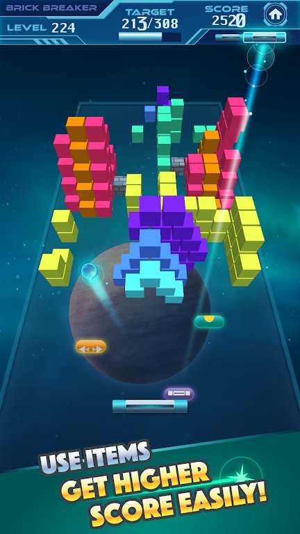 粉碎堆叠砖块3D1