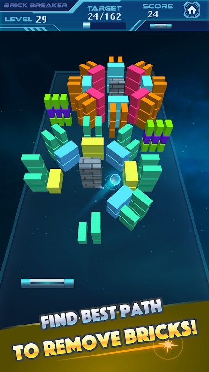粉碎堆叠砖块3D2