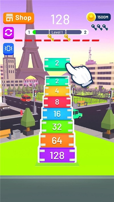砖块合并3D跑2