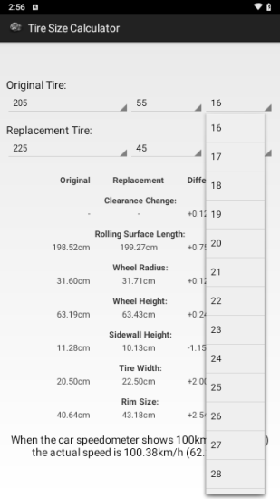 轮胎计算器安卓