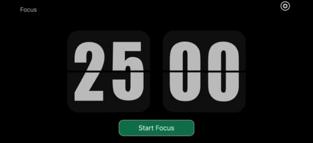 一个黑色全屏的计时器1