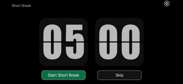 一个黑色全屏的计时器2