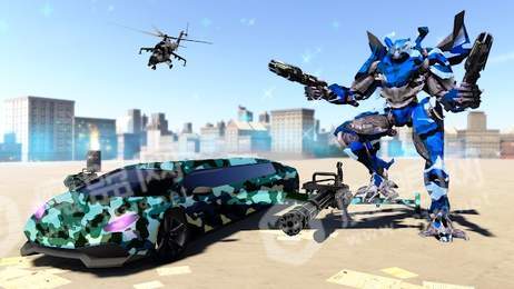 豪华轿车飞行机器人0