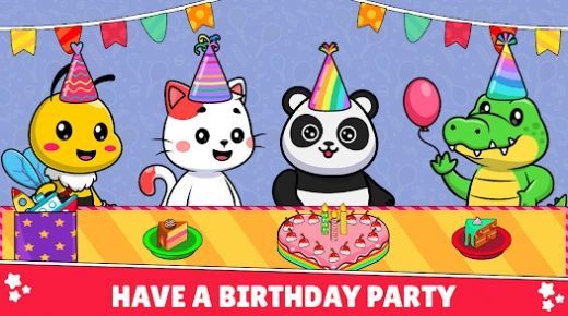 儿童蛋糕生日派对湖0