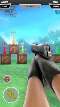 瓶子射击3D枪小游戏0
