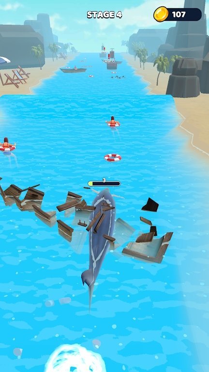 鲨鱼跳跃吃人4
