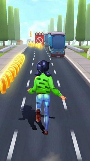 地铁女士奔跑者0