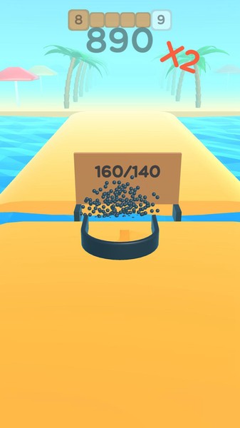 捡豆豆沙滩清理3