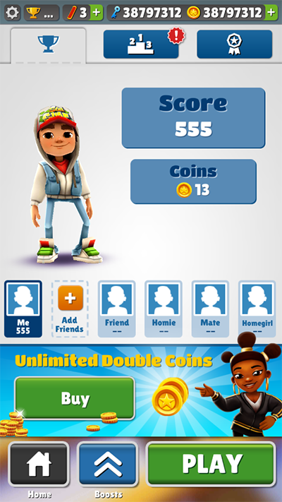 地铁跑酷黑白哈尔滨版4