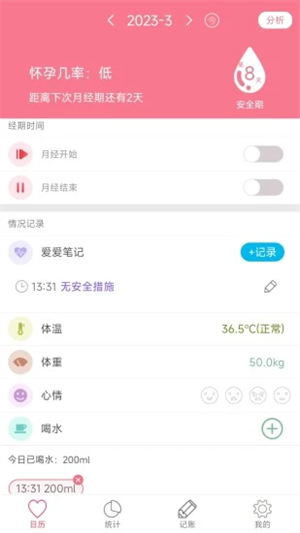 排卵期安全期日历1