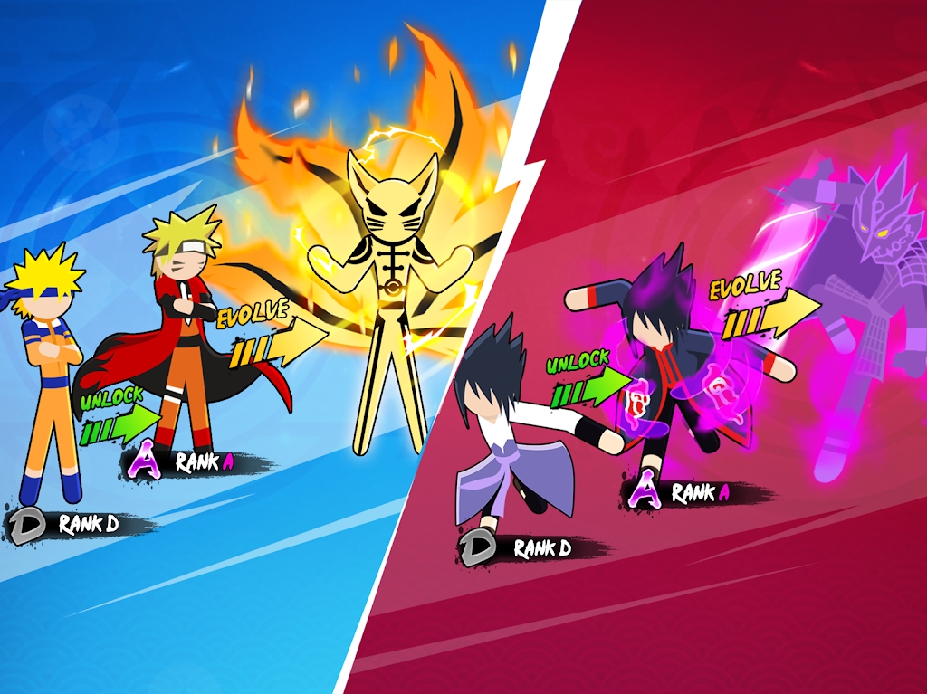 火柴人忍者大战无限金币无限金券免广告1