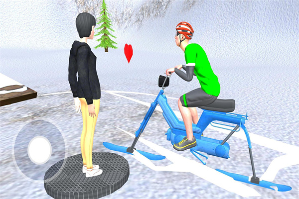 雪地自行车骑行游戏0
