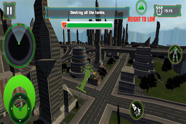 城市飞机机器人英雄游戏0