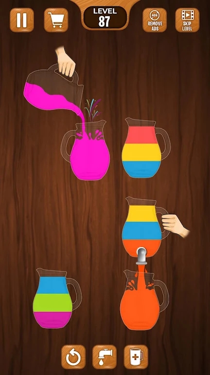 杯子彩色水排序2