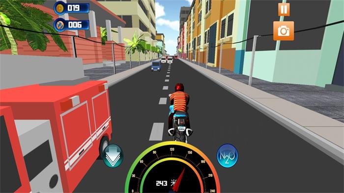 真实公路摩托车3D游戏0