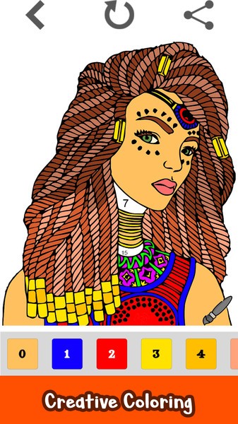 女孩发型着色书2