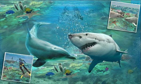 鲨鱼攻击鱼叉捕鱼3D2