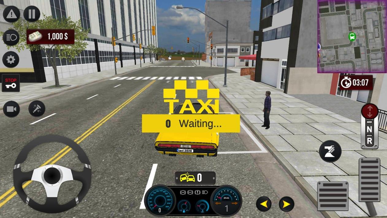 黄色汽车出租车模拟器驾驶4