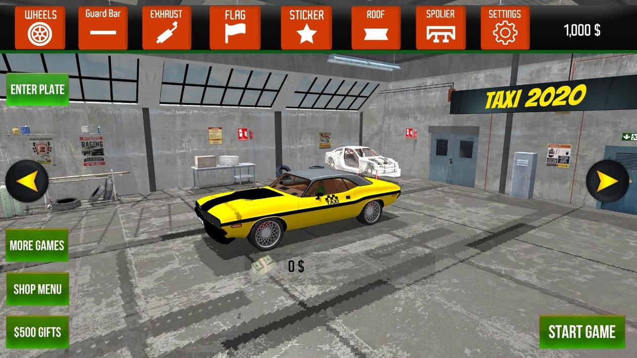 黄色汽车出租车模拟器驾驶8