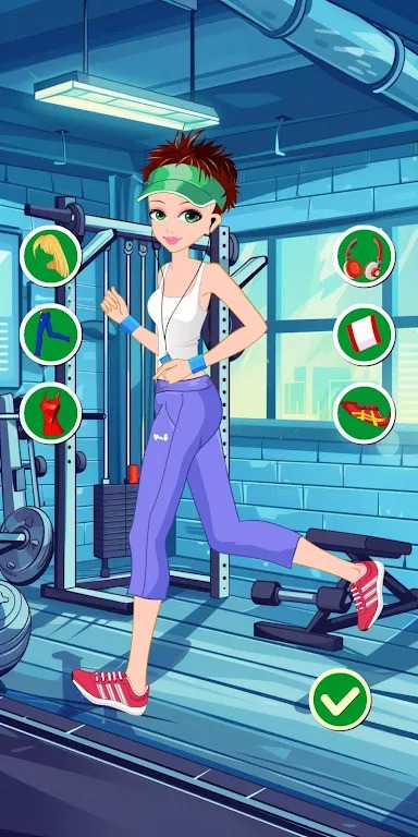 运动女孩的装扮2