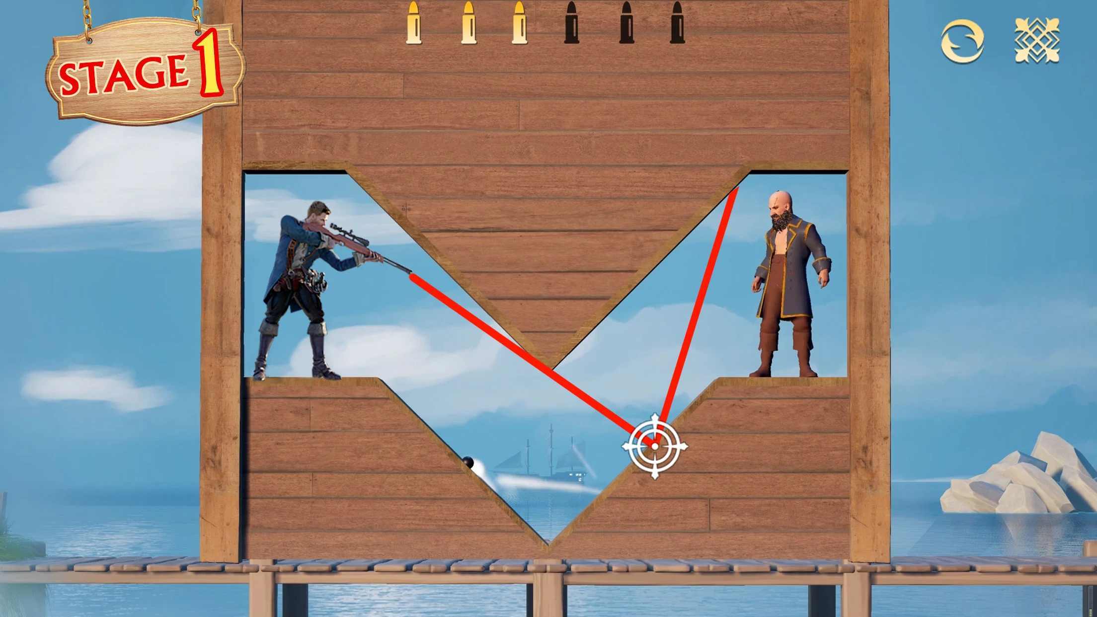 子弹射击金银岛之谜0