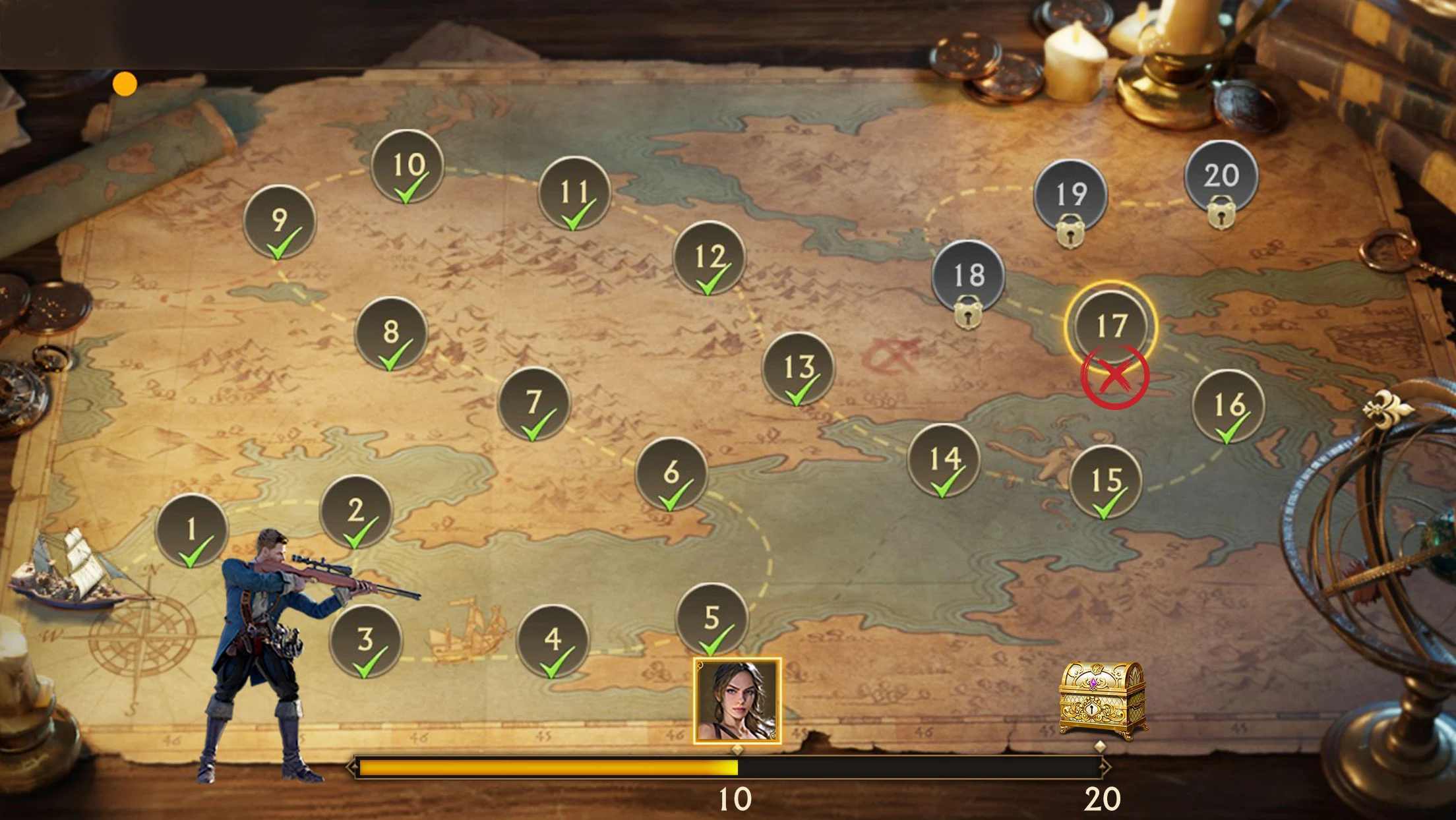 子弹射击金银岛之谜3