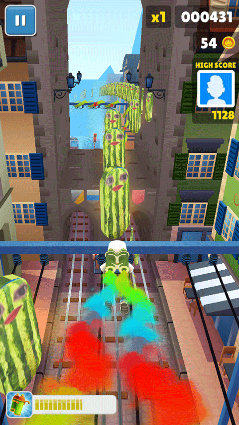 地铁跑酷西瓜条金币魔改版本1